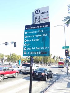 Metro signs shows 2 buses stopping, but no indication as to when or where they go